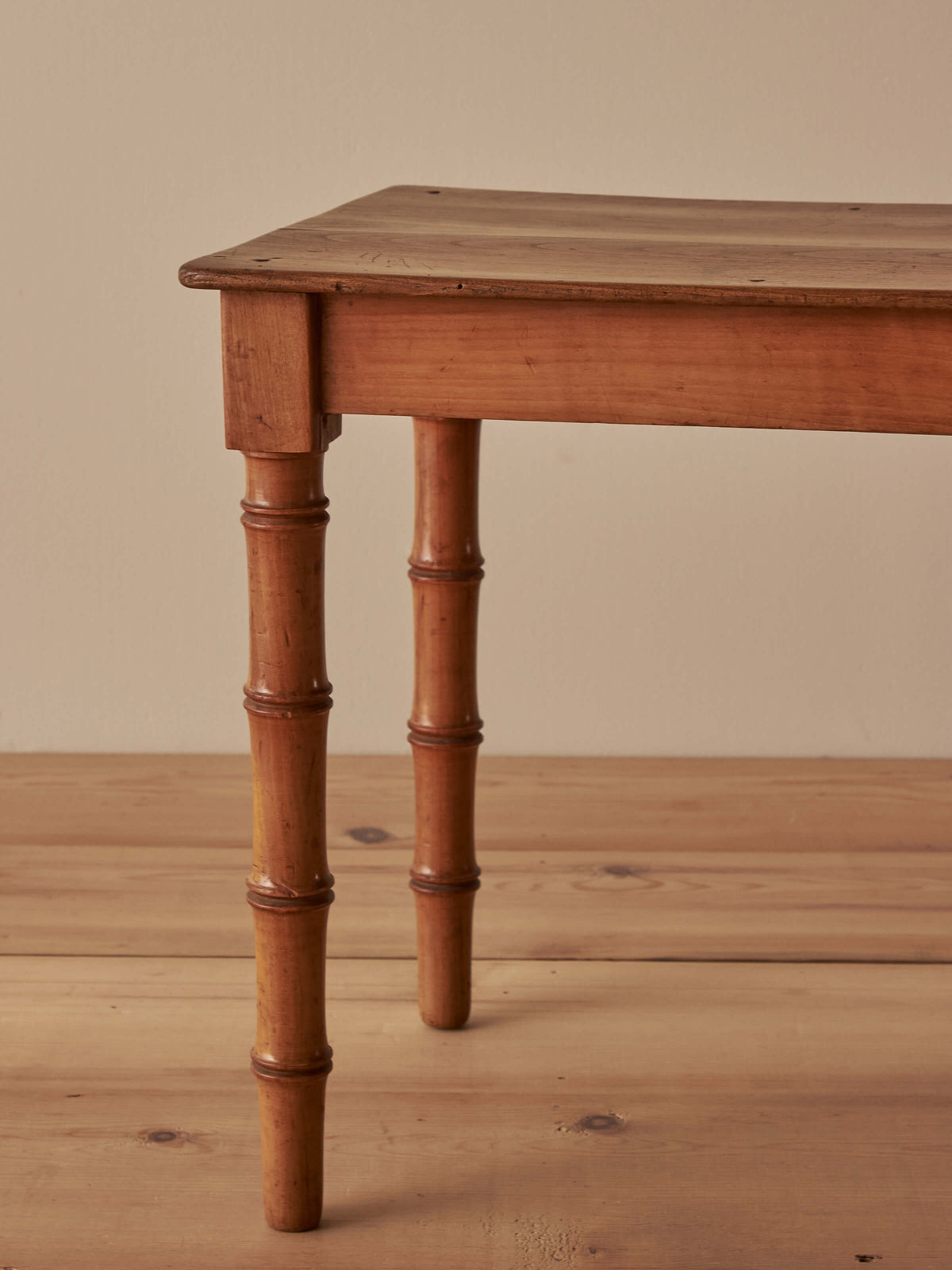 Mid-century French faux bamboo side table