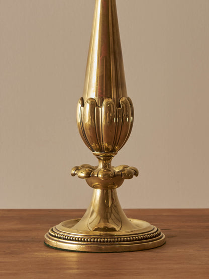 Art Deco solid brass table lamp