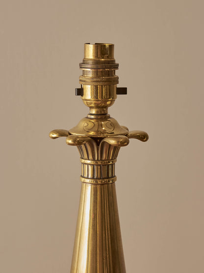 Art Deco solid brass table lamp