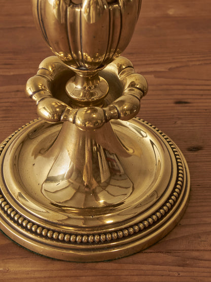 Art Deco solid brass table lamp