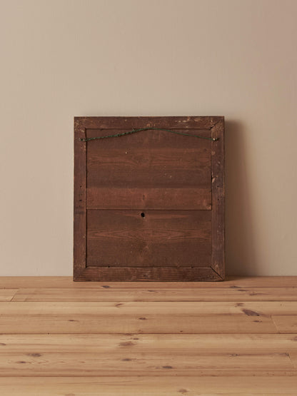 French antique gilt mirror with floral motifs