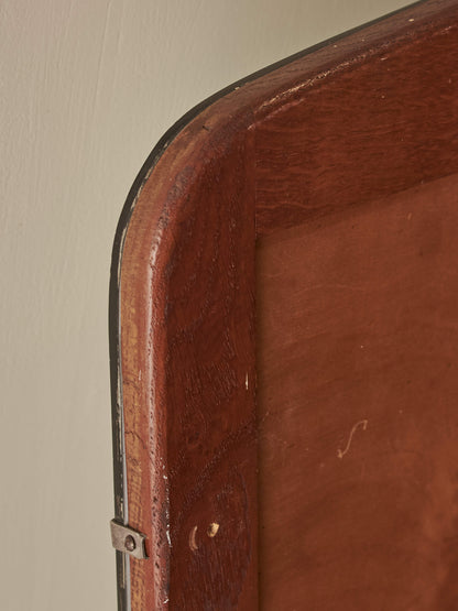Art Deco bevelled over-mantel mirror