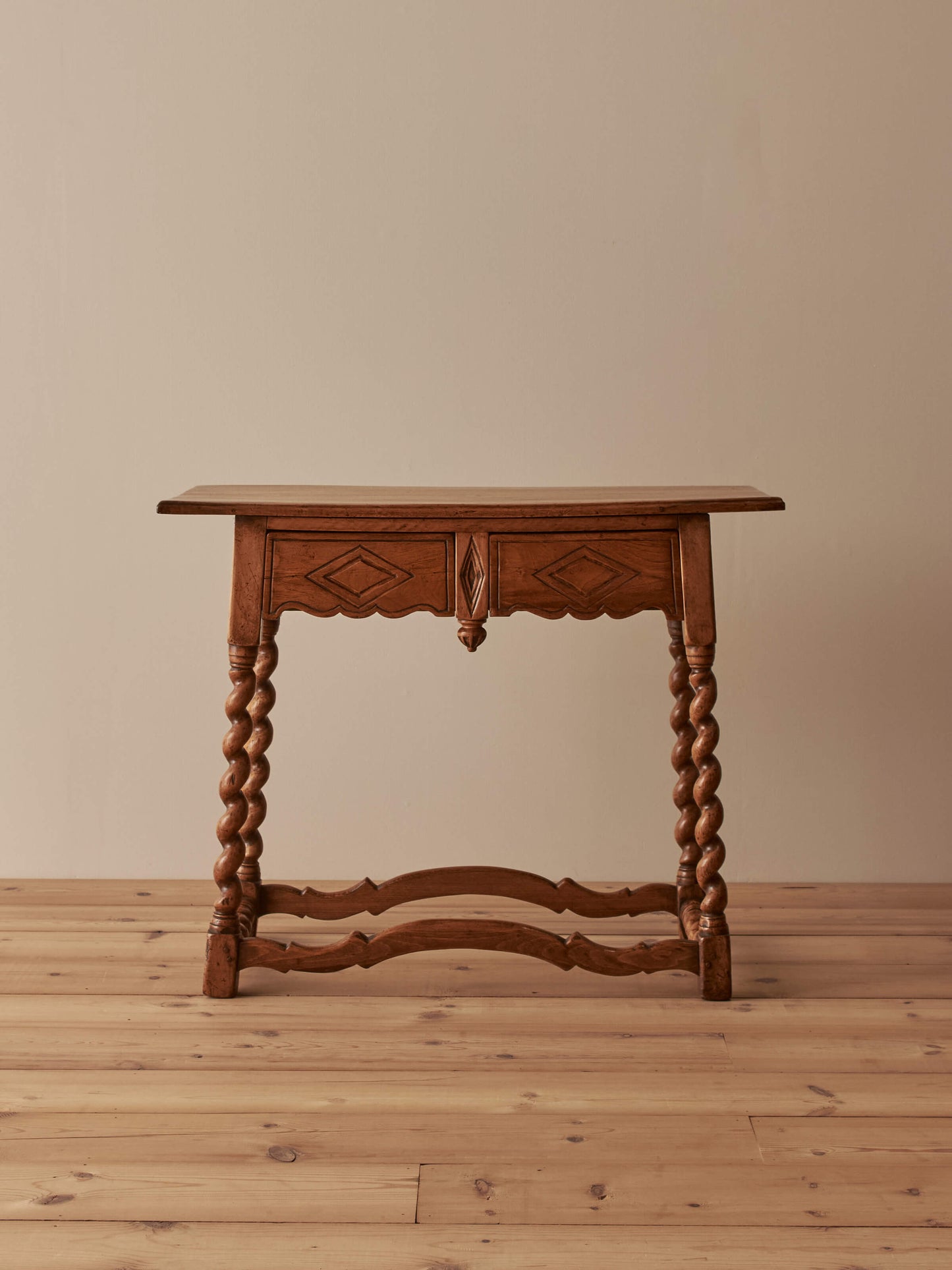 Antique Spanish walnut console table