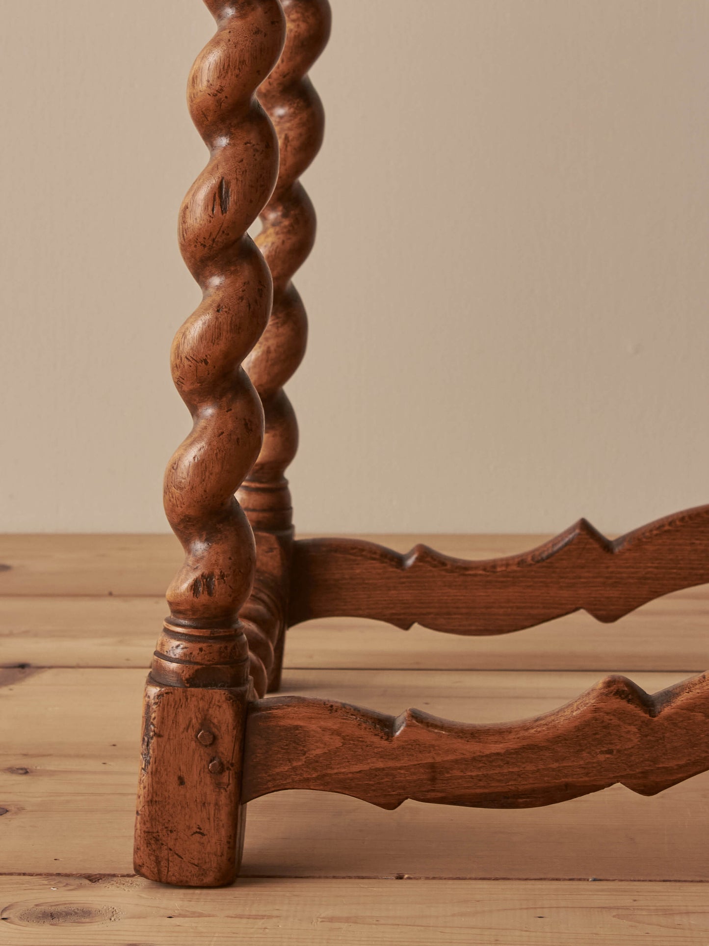 Antique Spanish walnut console table
