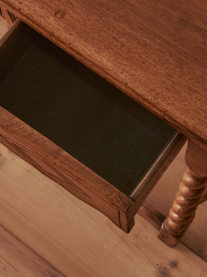 Antique Spanish walnut console table