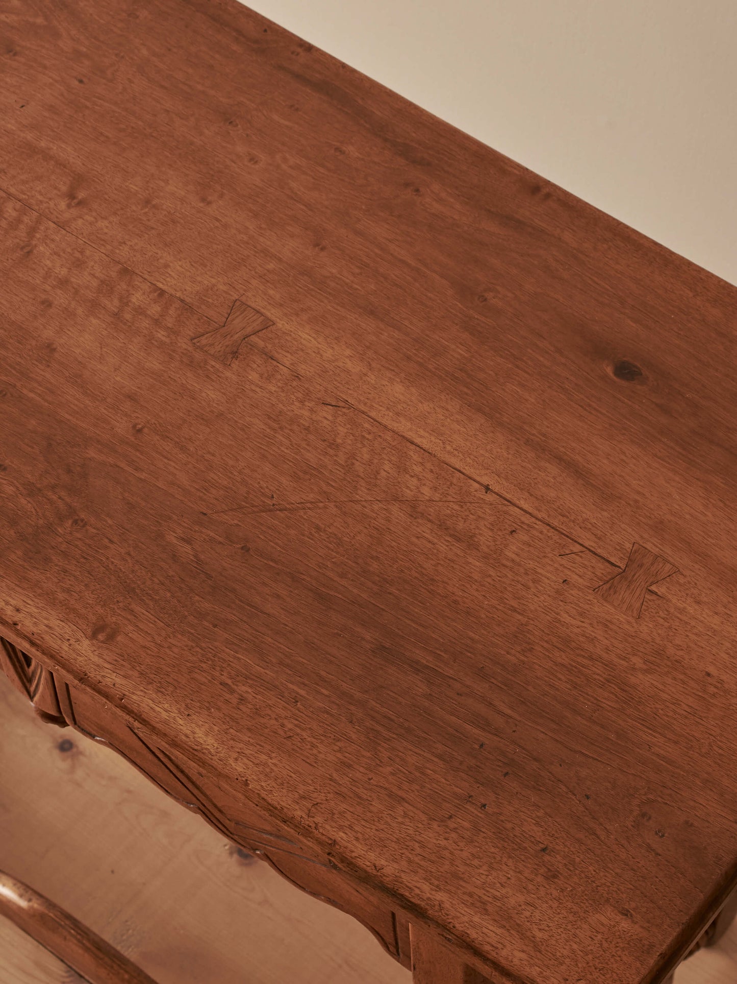 Antique Spanish walnut console table