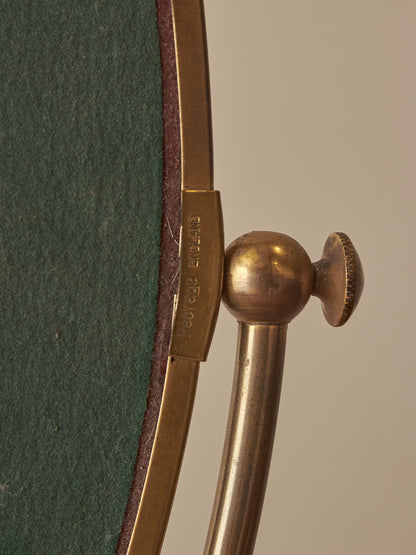 Mid-century brass Peerage vanity mirror