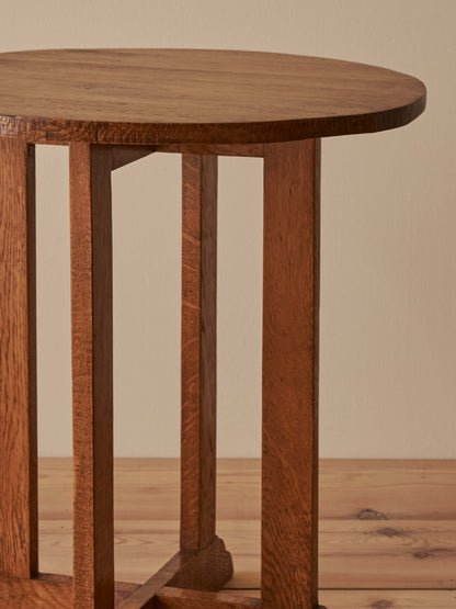 Arts and Crafts oak side table