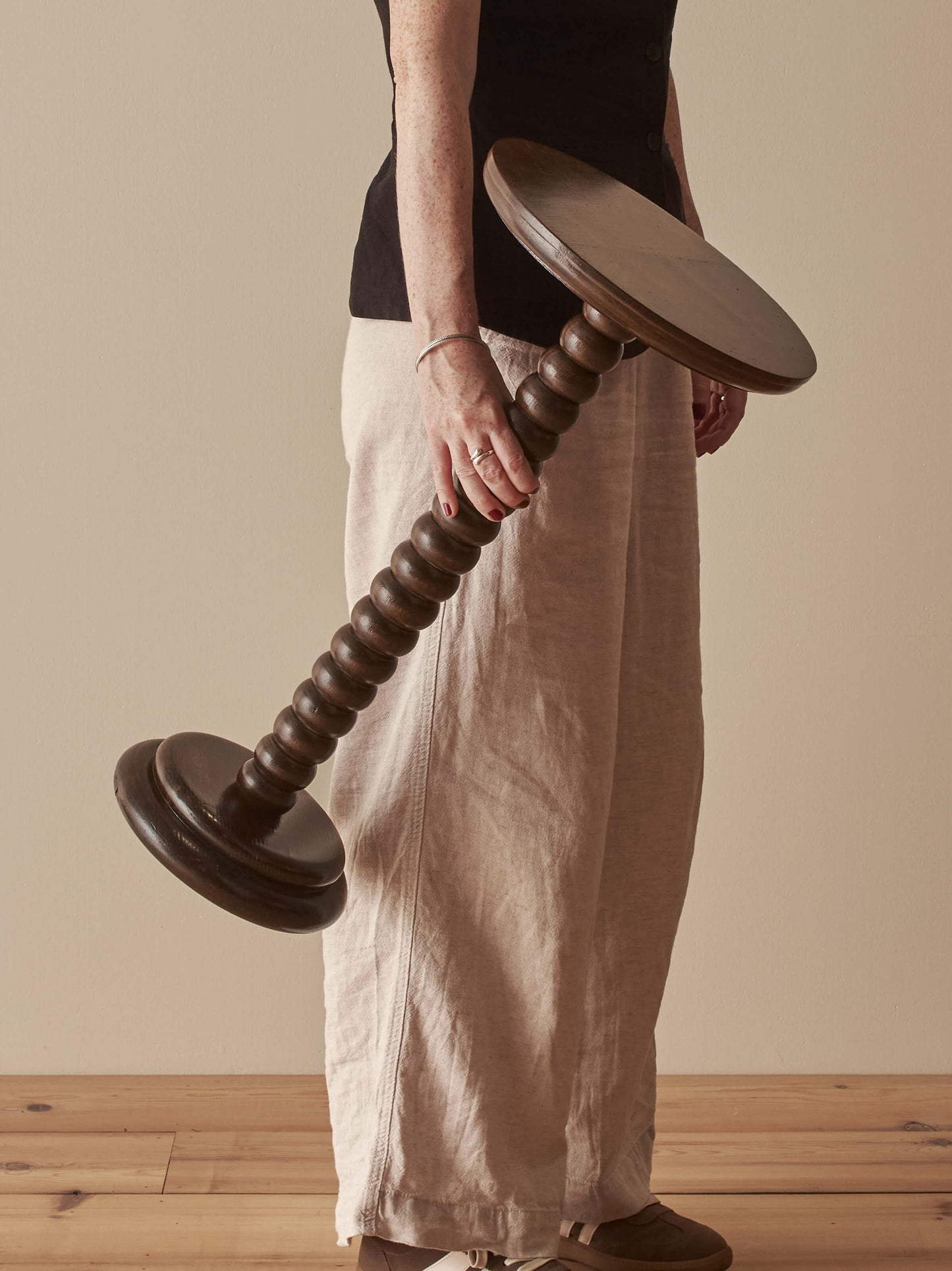 French vintage pedestal table