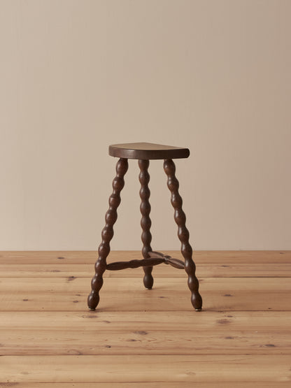 French vintage bobbin stool