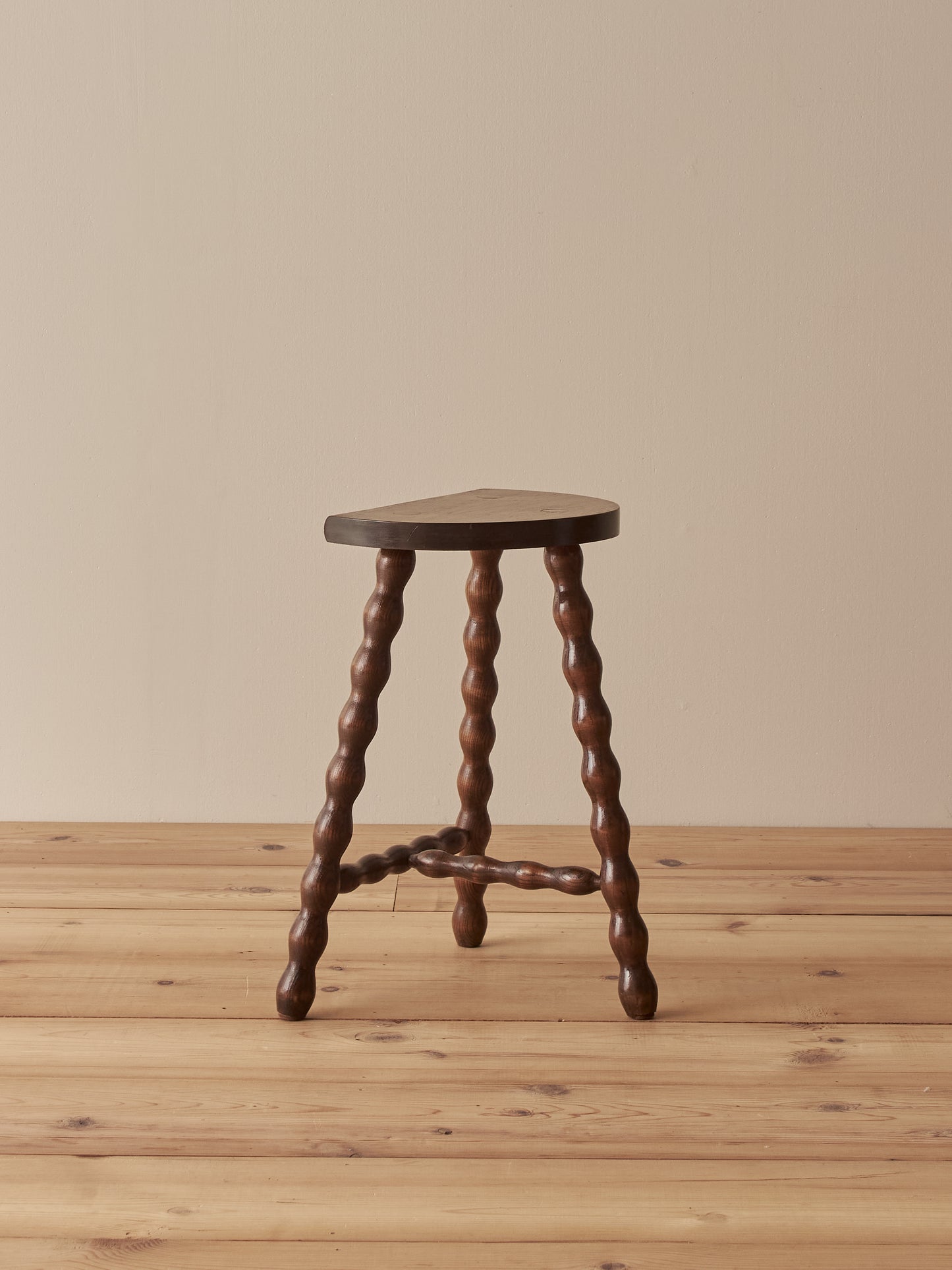 French vintage bobbin stool