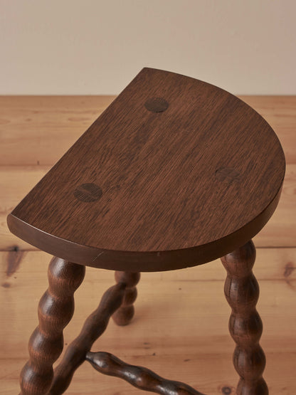 French vintage bobbin stool