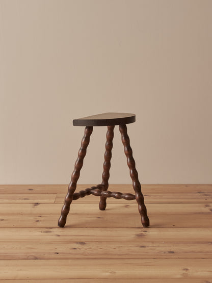 French vintage bobbin stool