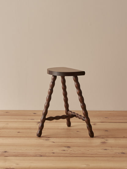 French vintage bobbin stool