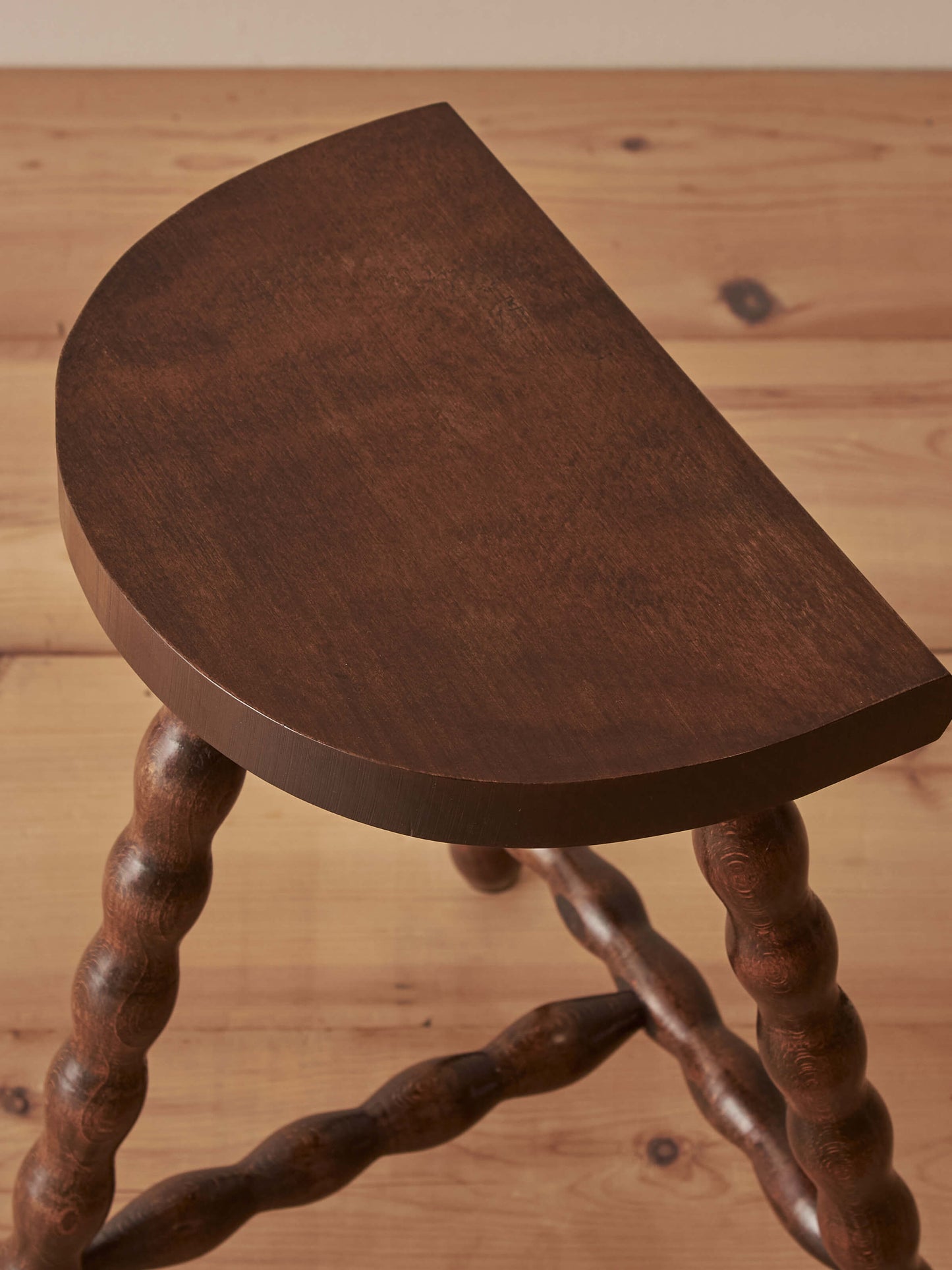 French vintage bobbin stool