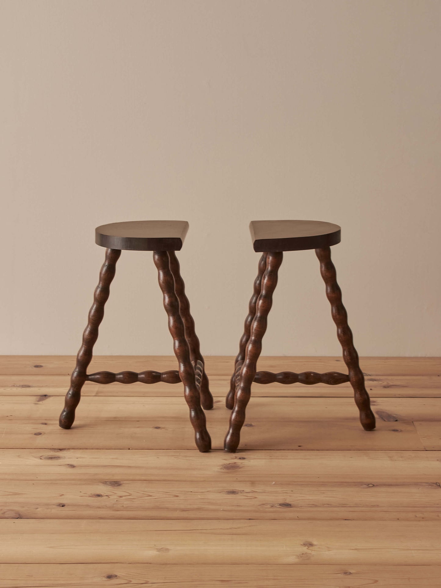 French vintage bobbin stool