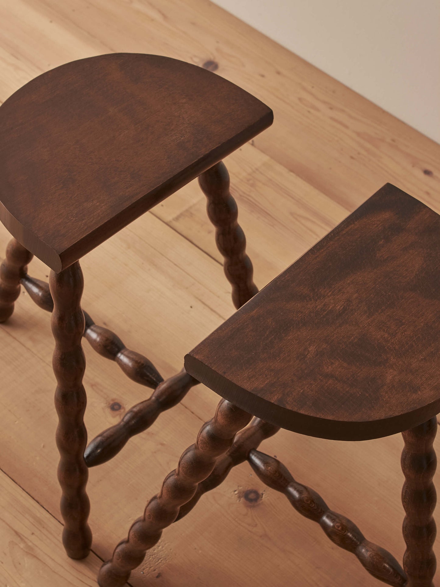 French vintage bobbin stool