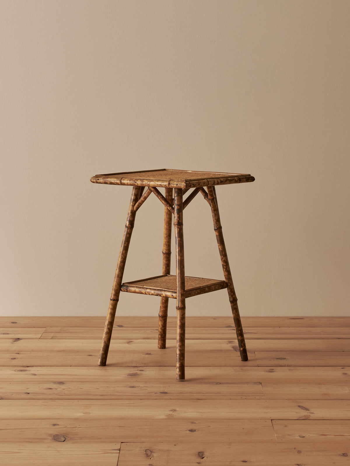 Victorian tiger bamboo side table