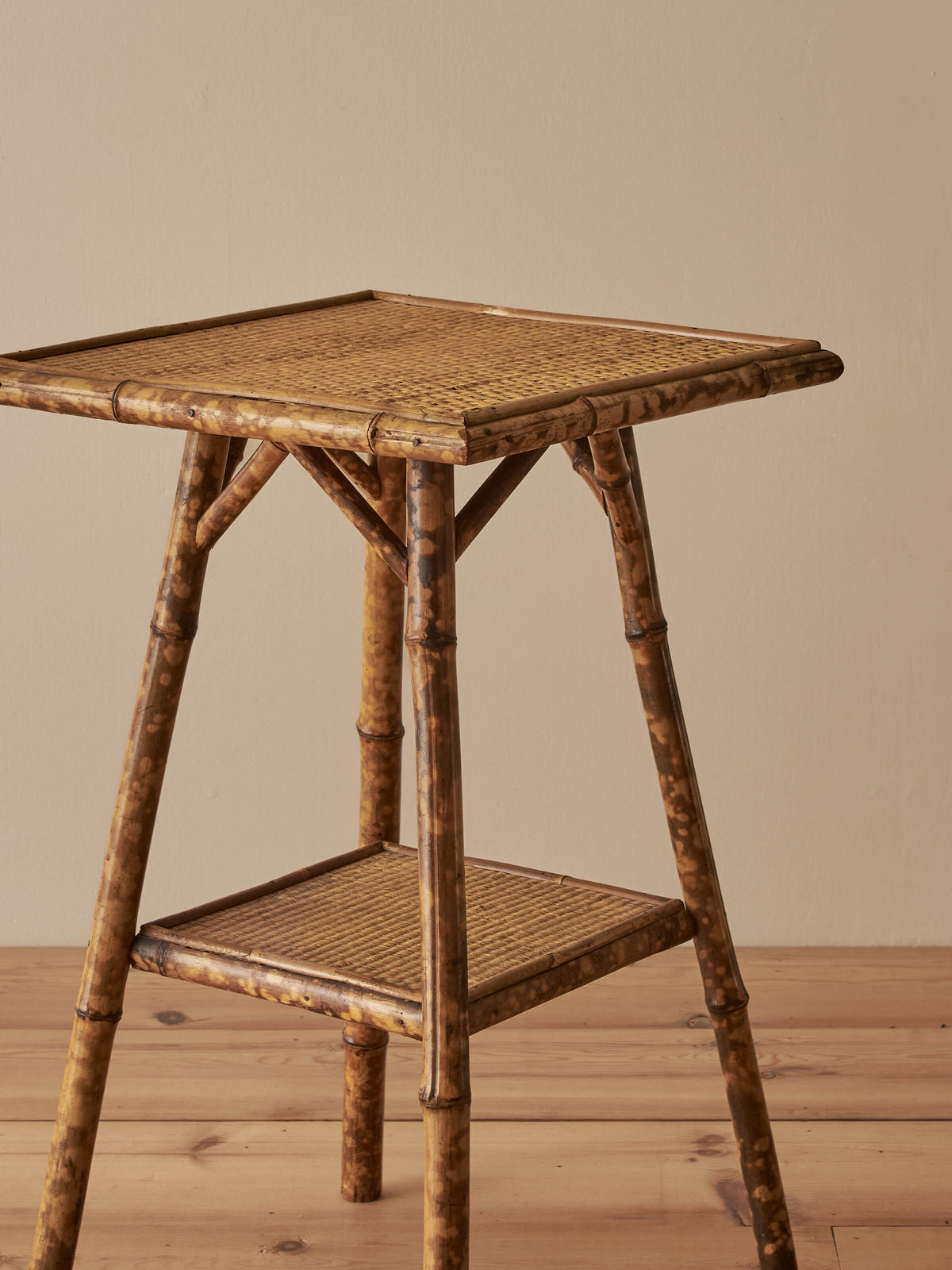 Victorian tiger bamboo side table
