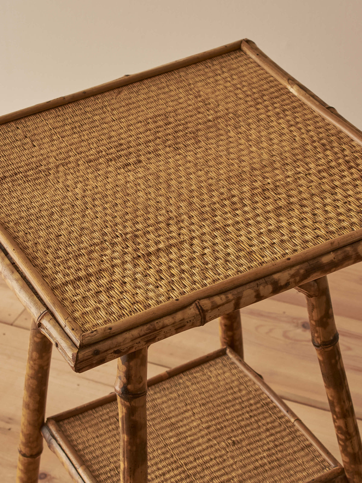 Victorian tiger bamboo side table