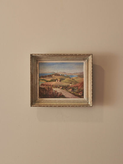 French mid-century landscape oil on canvas