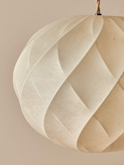 Italian mid-century cocoon pendant shade