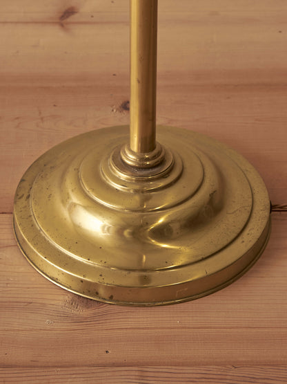 Mid-century vintage Christopher Wray brass clam floor lamp