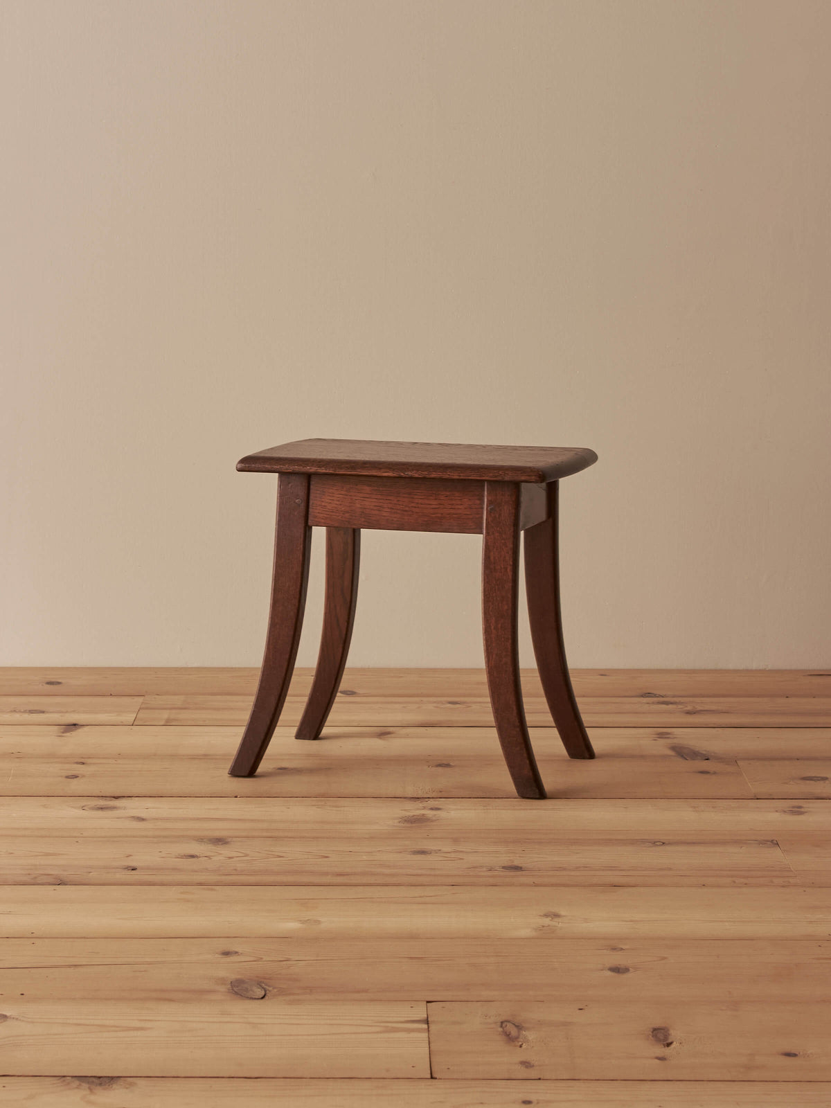 Antique rectangular oak stool