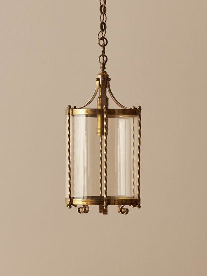 French antique decorative brass lantern