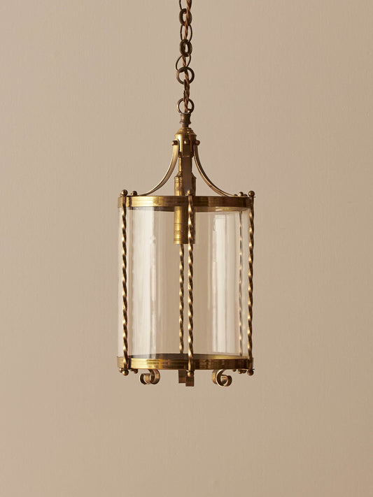 French antique decorative brass lantern