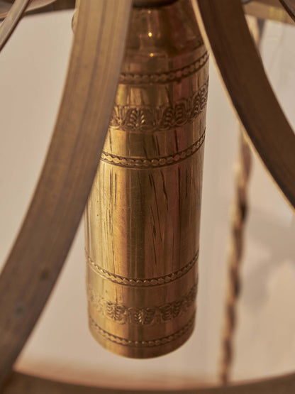 French antique decorative brass lantern
