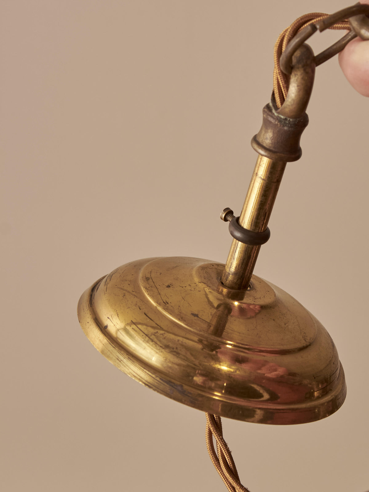 French antique decorative brass lantern