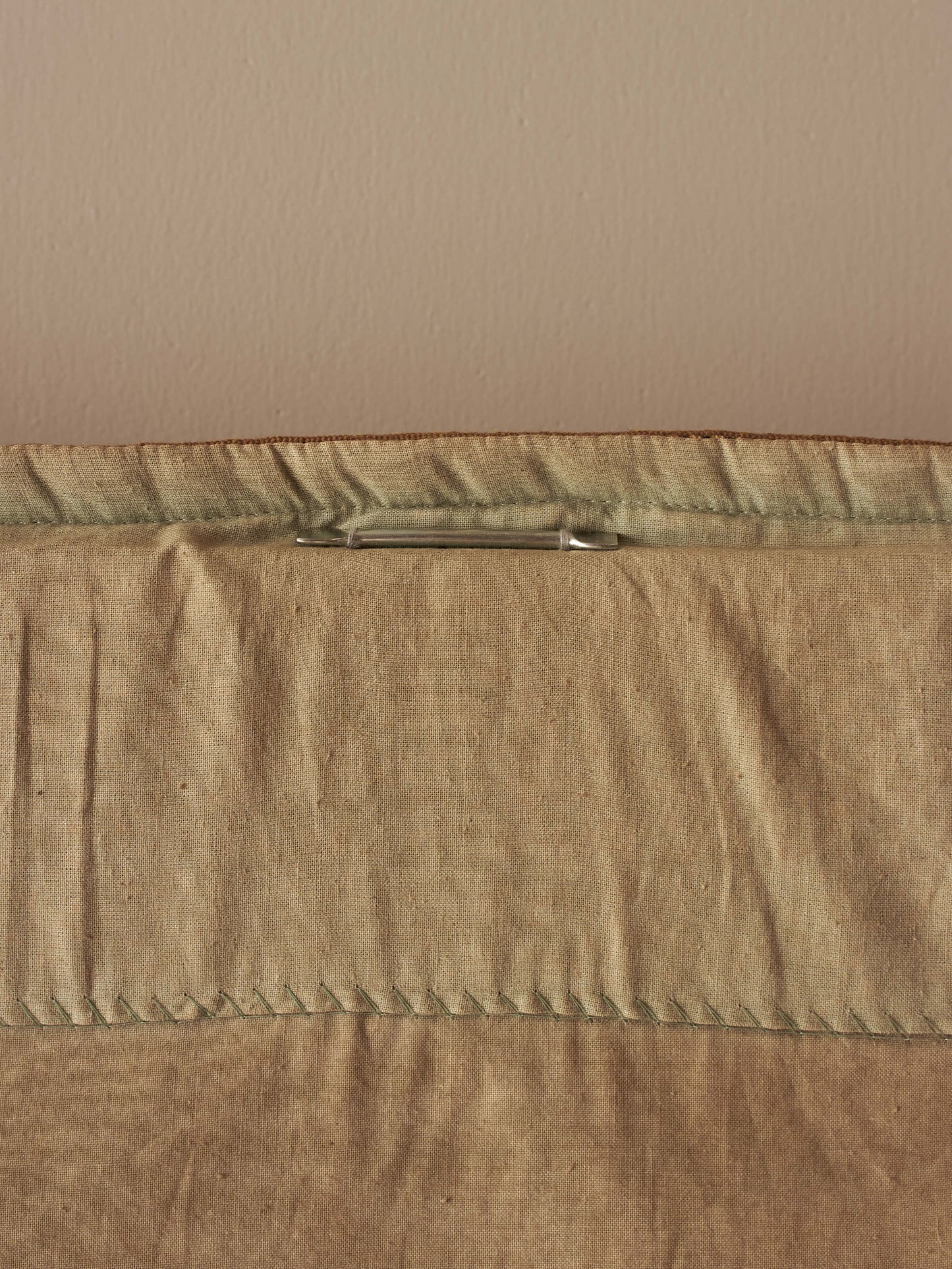 Large French vintage jacquard-woven wall tapestry