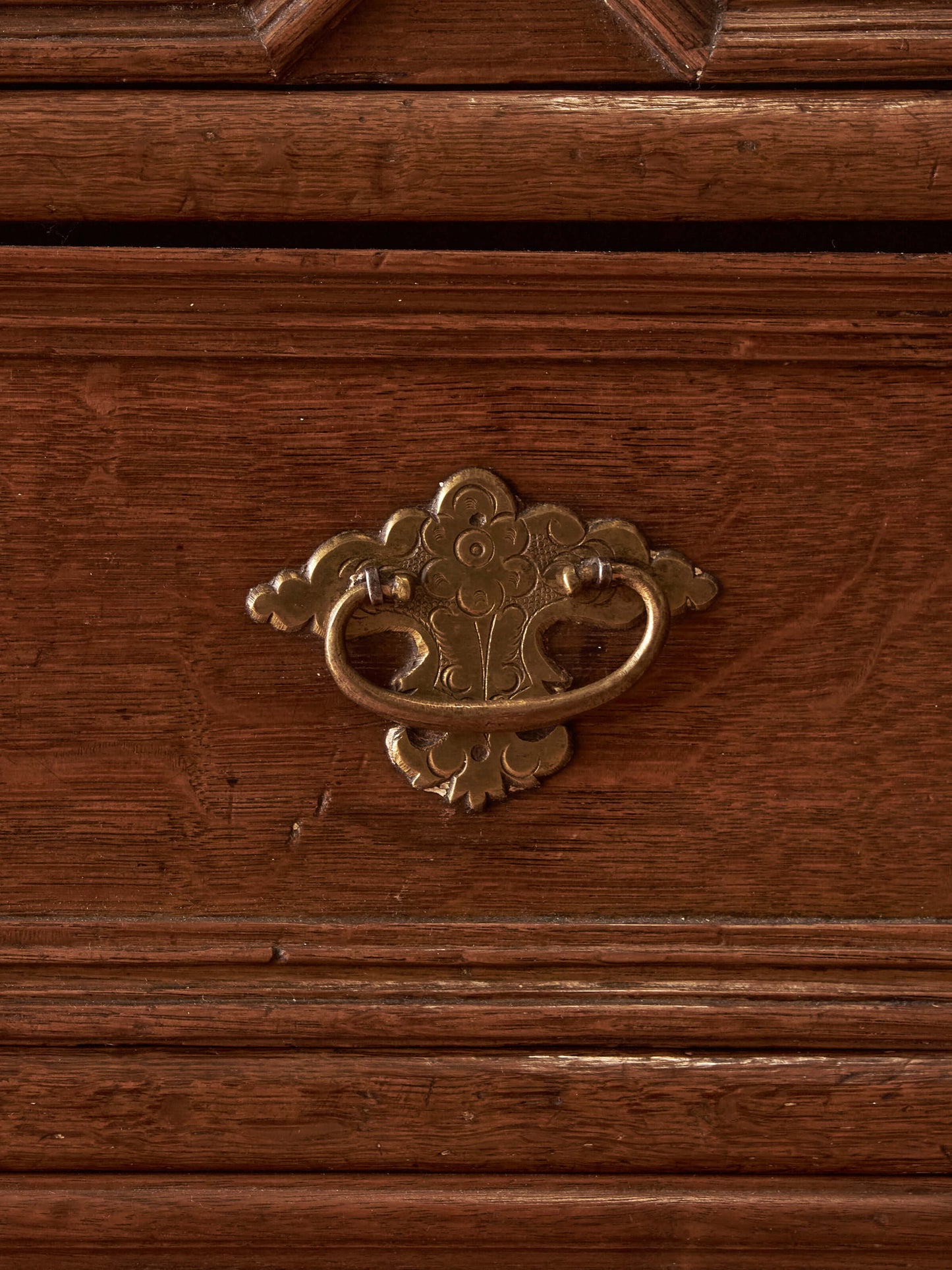 Charles II oak chest of drawers
