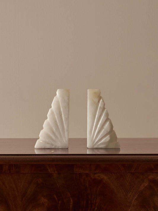 Pair of mid-century onyx bookends