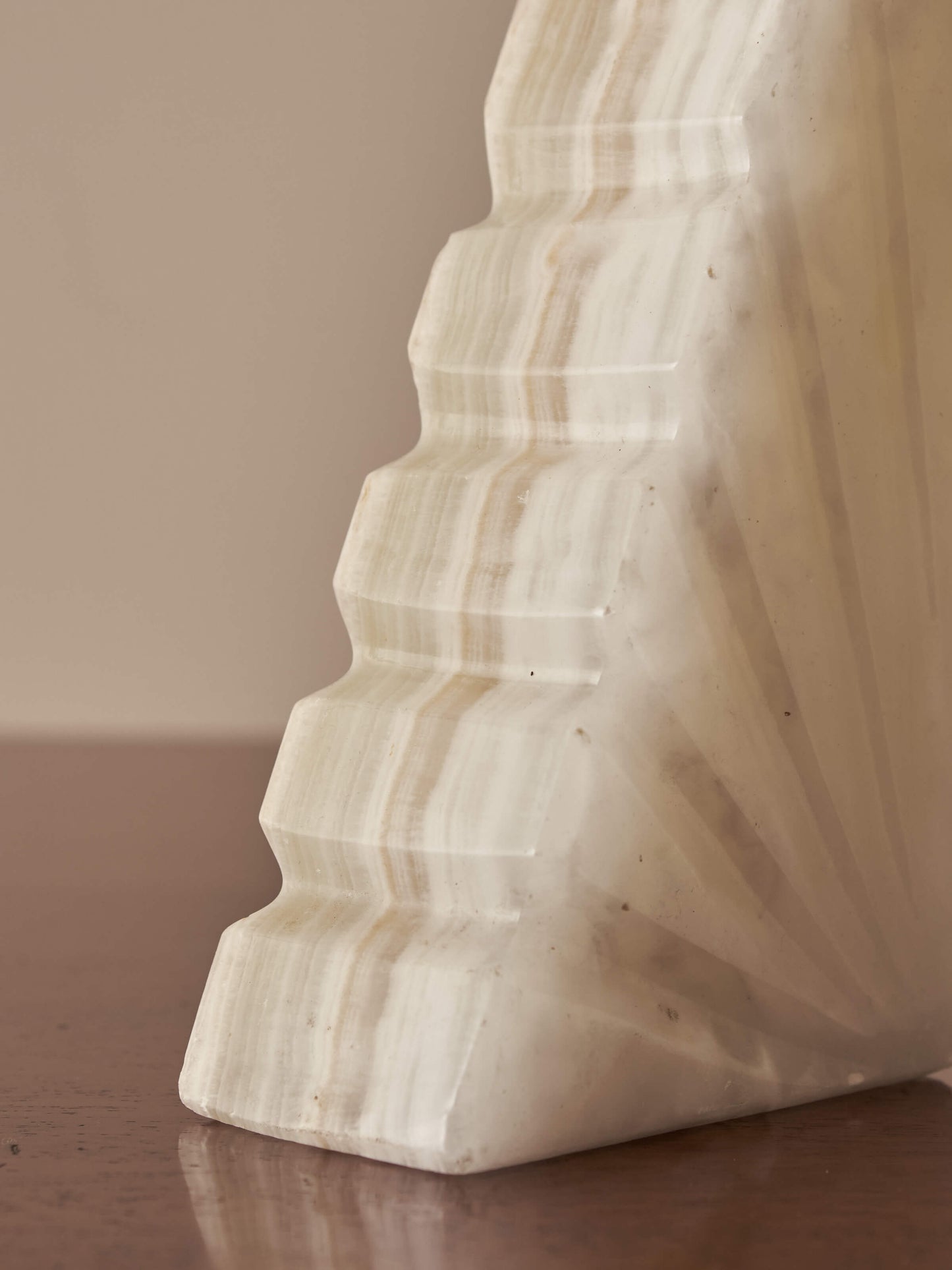 Pair of mid-century onyx bookends