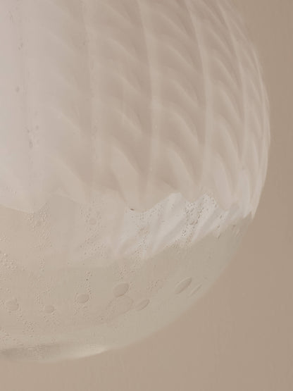 Mid-century Italian globe Murano pendant