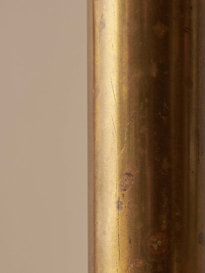 Edwardian solid brass telescopic floor lamp