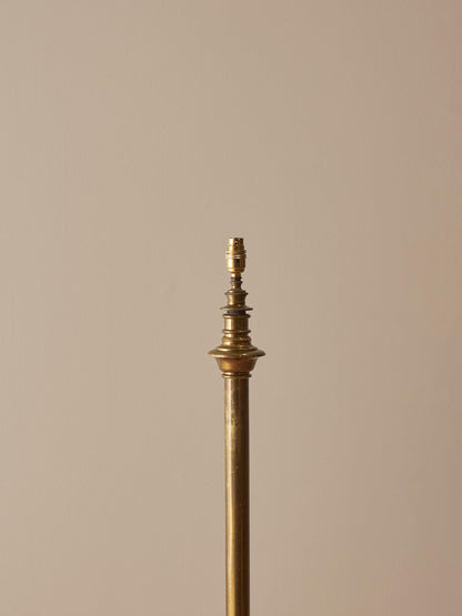 Edwardian solid brass telescopic floor lamp
