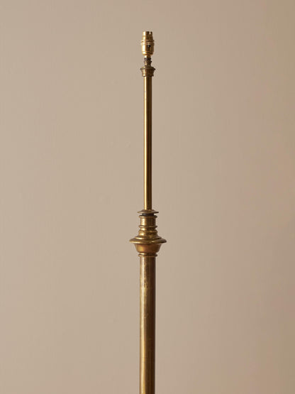 Edwardian solid brass telescopic floor lamp