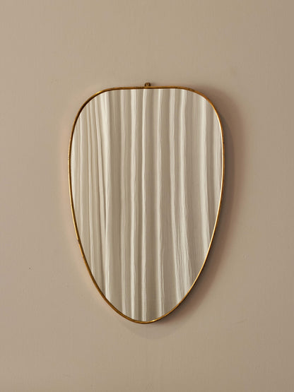 Mid-century Italian brass mirror