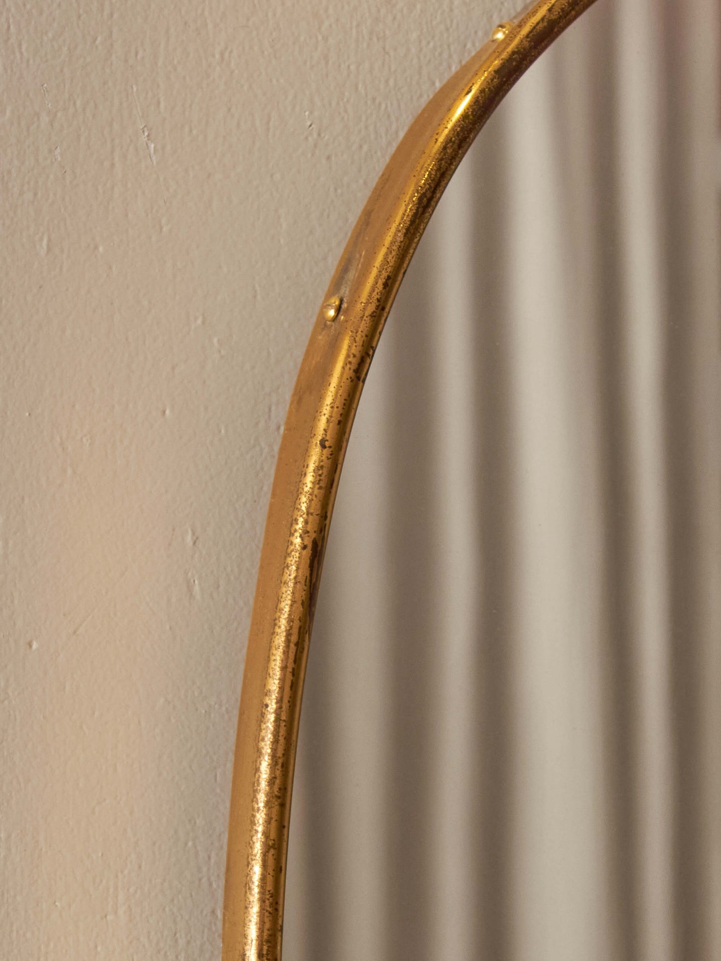 Mid-century Italian brass mirror