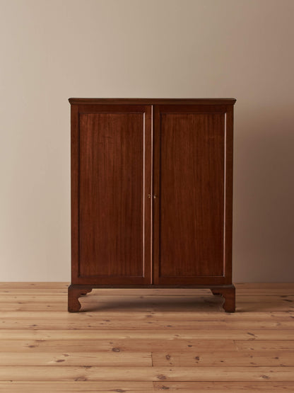 Edwardian mahogany linen cupboard
