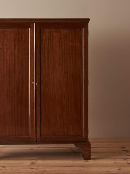 Edwardian mahogany linen cupboard