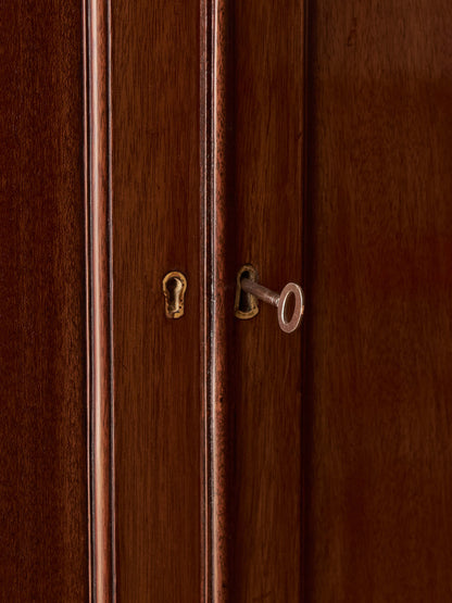 Edwardian mahogany linen cupboard