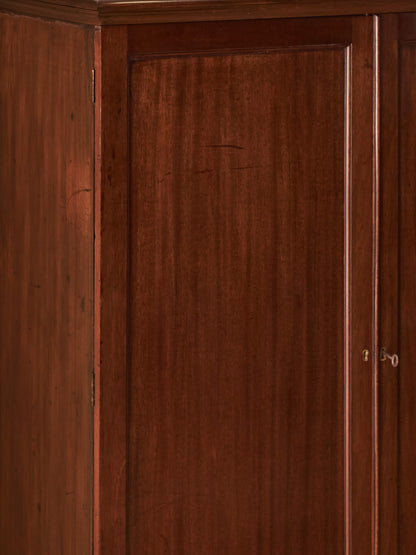 Edwardian mahogany linen cupboard