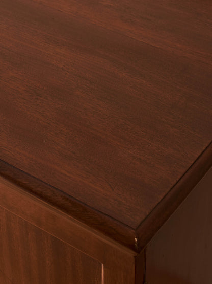 Edwardian mahogany linen cupboard