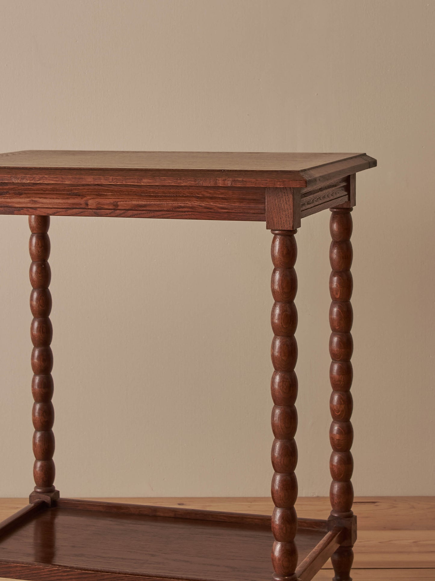 French rectangular oak bobbin table