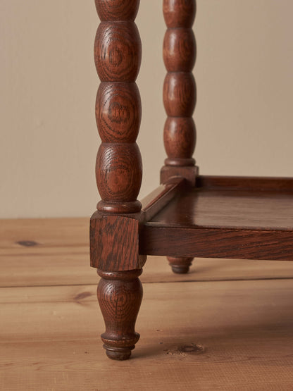 French rectangular oak bobbin table