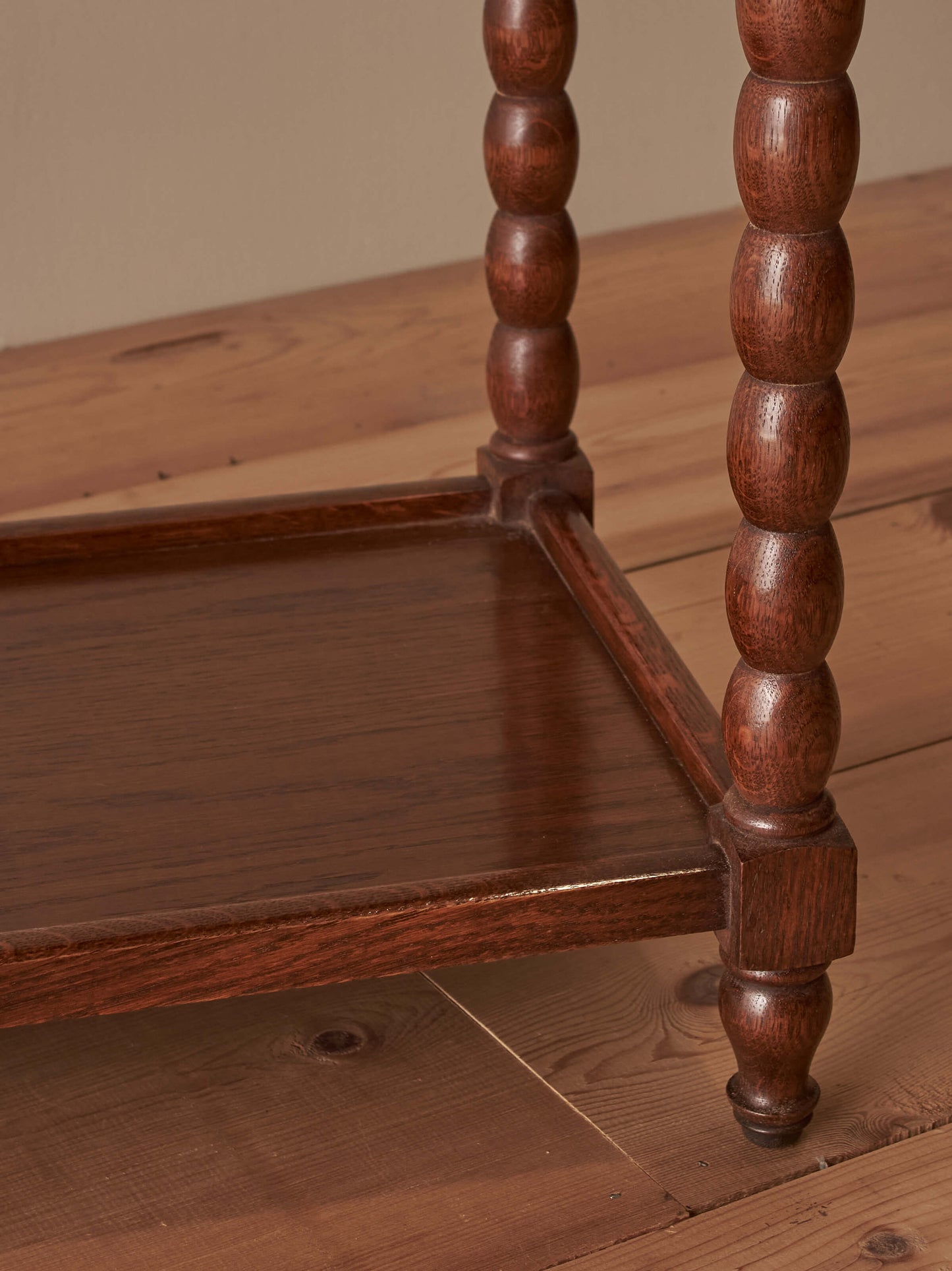 French rectangular oak bobbin table